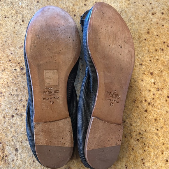 Valentino denim flower ballet flats size 40 - Picture 8 of 8